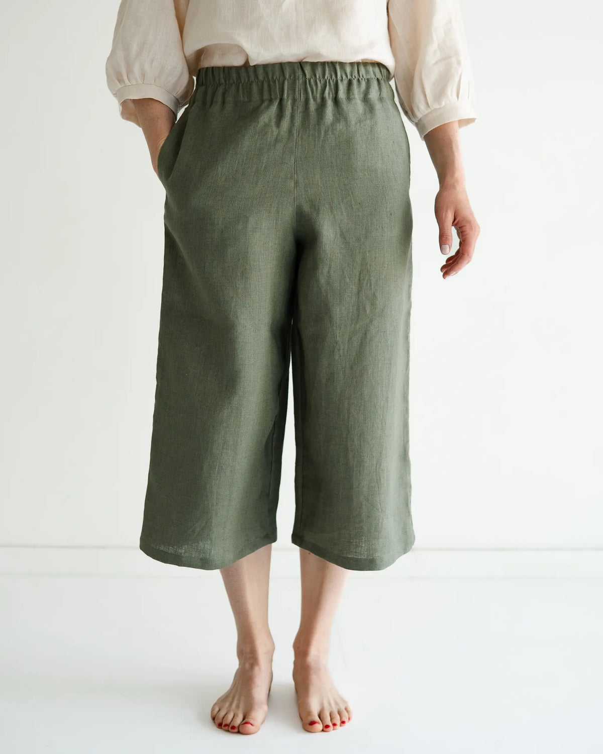 SK: Damen_Leinen Hosen & Shorts
