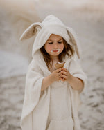 strandponcho bademantel fuer kinder und babys mit hasenohren - Hasenoncho für Mädchen