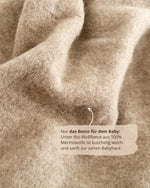 Kinder und Baby Jacken aus extraweichem Bio-Wollfleece. Temperaturausgleichendes, kuschelig weiches Material für empfindliche Haut

