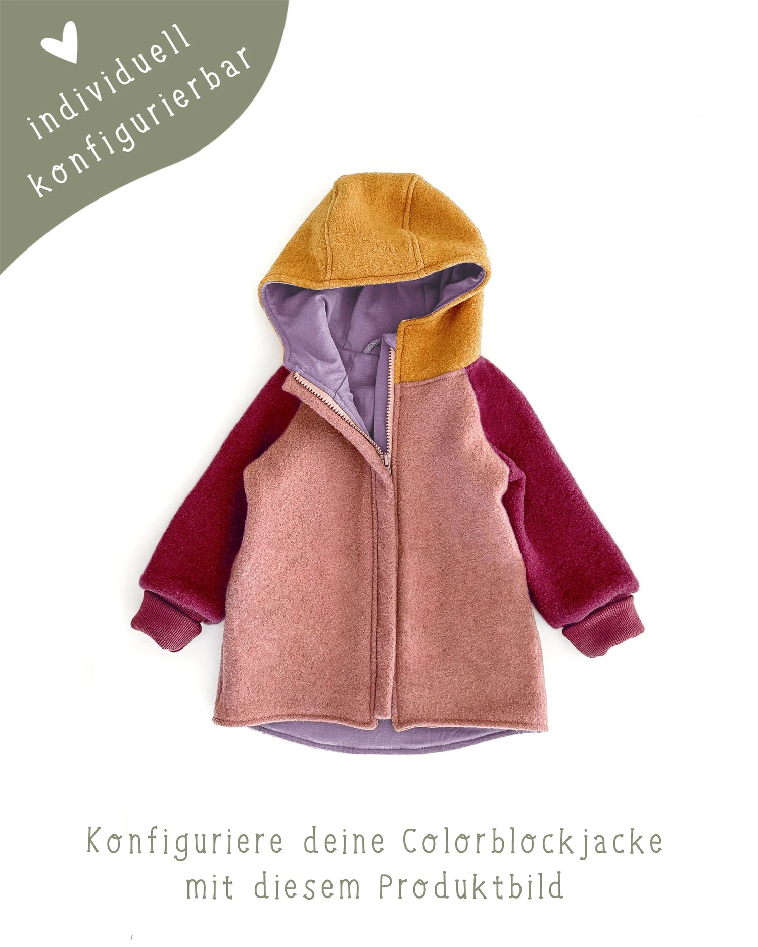 Colorblock Walkjacke mit Reißverschluss - jetzt selbst konfigurieren!