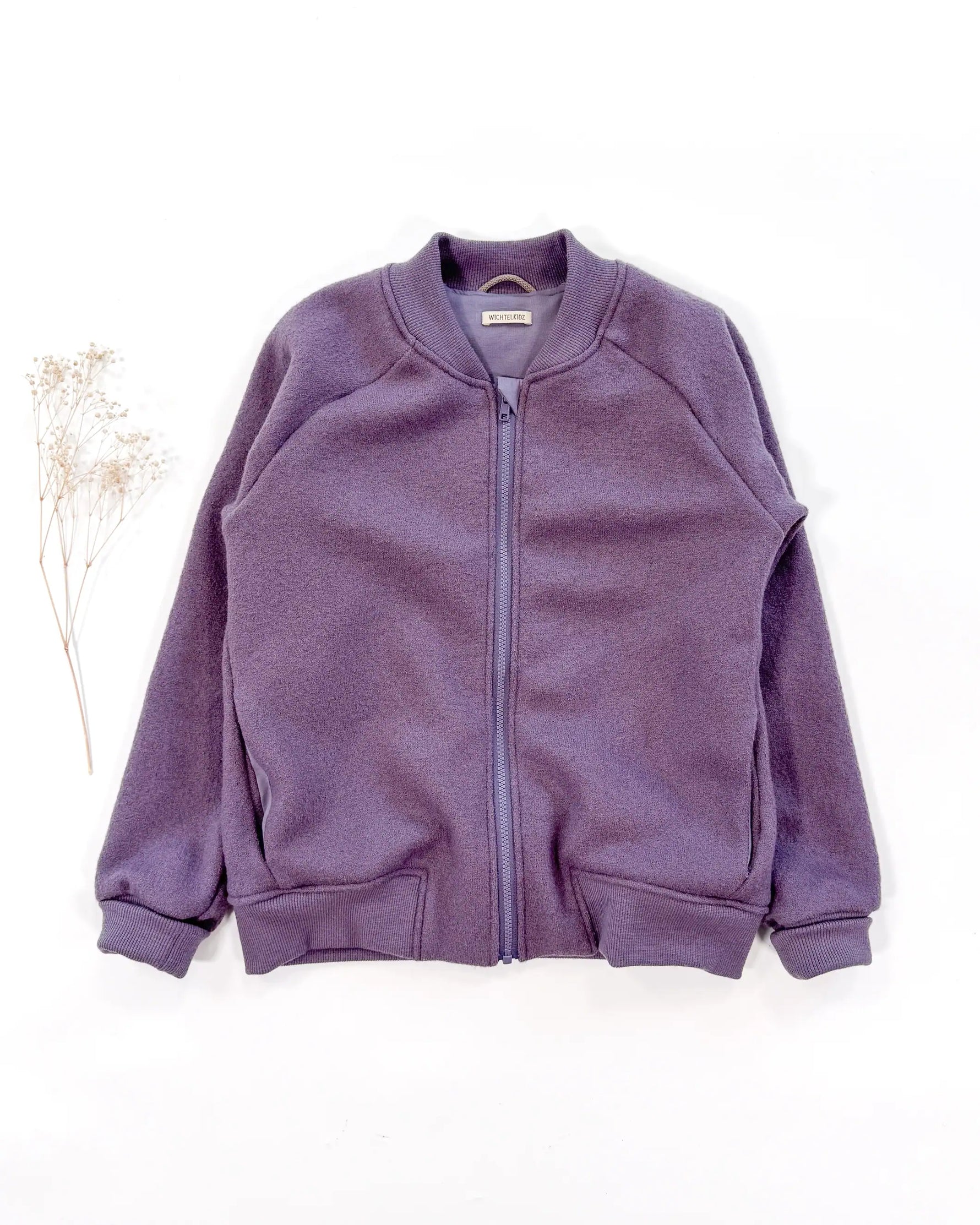 Wollwalk Collegejacke für Damen mit Reißverschluss und Taschen