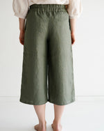 Damen Culotte Leinen, leichte und atmungsaktive Hose mit weitem Bein, bequem und vielseitig kombinierbar.