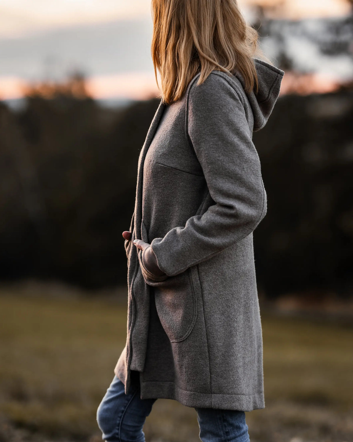 Damen Kurzmantel aus (Merino)Schurwolle Wollwalk Jacke für Frauen