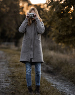 Damen Kurzmantel aus (Merino)Schurwolle - gefütterter Walkmantel für Damen