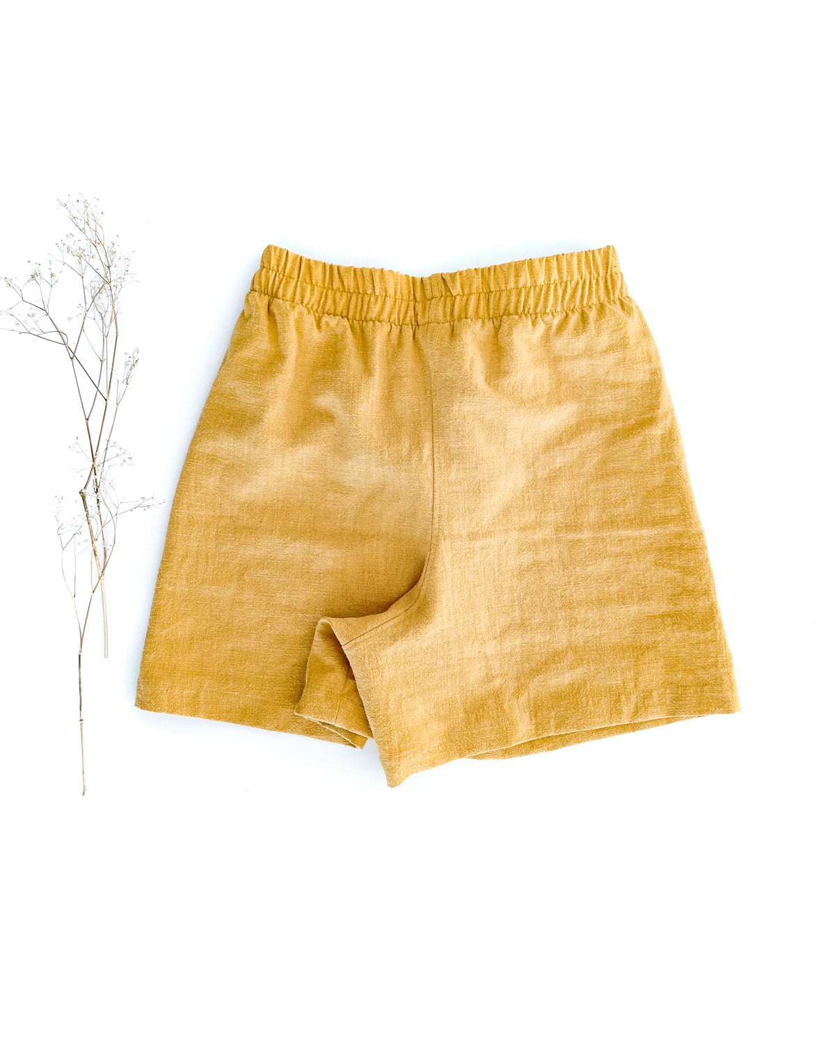 Damen Basic Shorts aus 100% Leinen - kurze Leinenhose Sommer Leinenhose