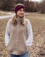 Damen Wollfleece Weste aus Bio Merinowolle, leicht und wärmend für Spaziergänge, Alltag und kühle Tage in der Übergangszeit