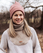 Nachhaltiger Wollfleece Schal für Frauen aus 100% Merino Schurwolle, atmungsaktiv und rutschfest für kalte Tage