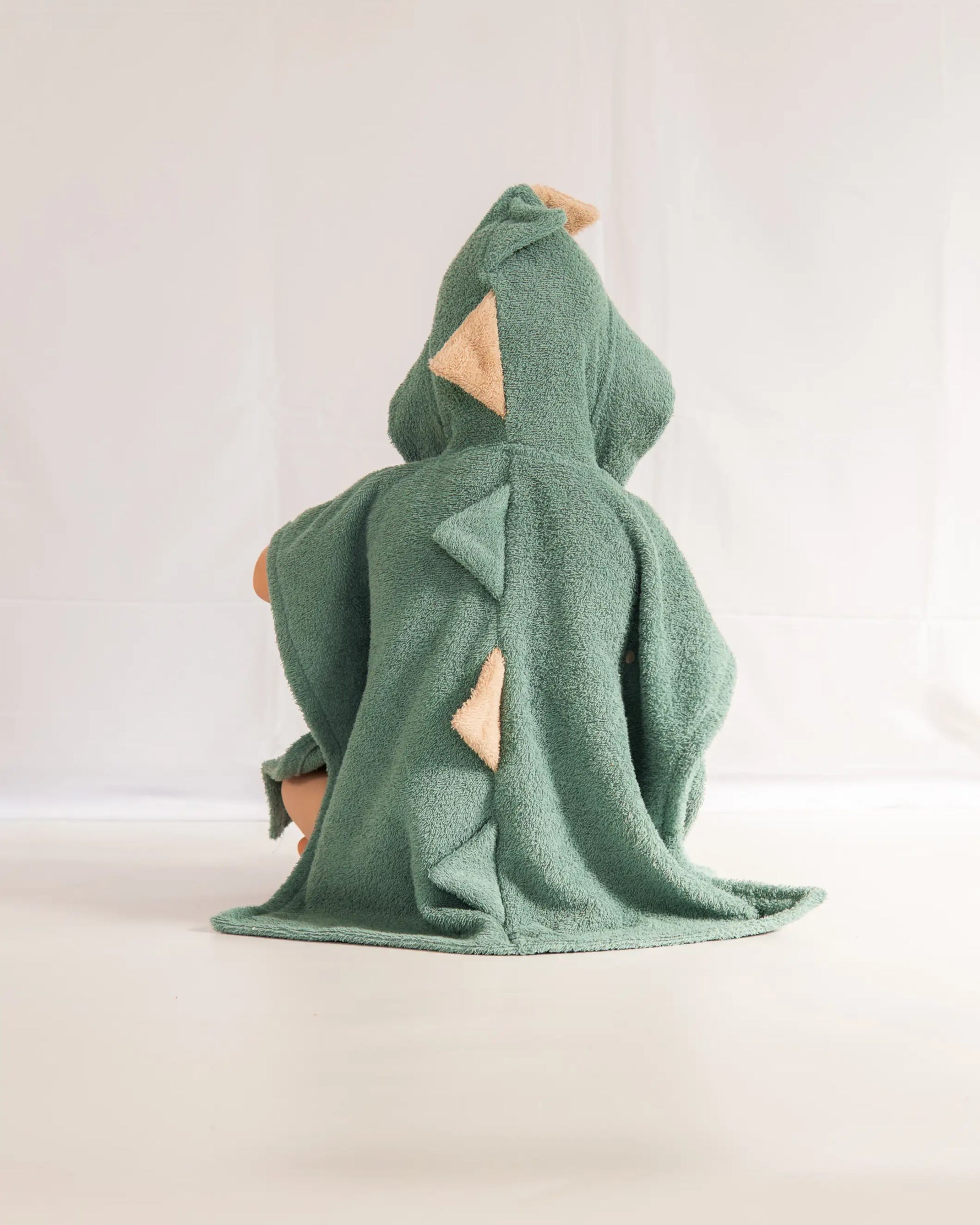 Dino Badeponcho für Babys und Kinder aus Baumwoll-Frottee, schnelltrocknend und hautfreundlich, erleichtert das Abtrocknen nach dem Baden oder Schwimmen.