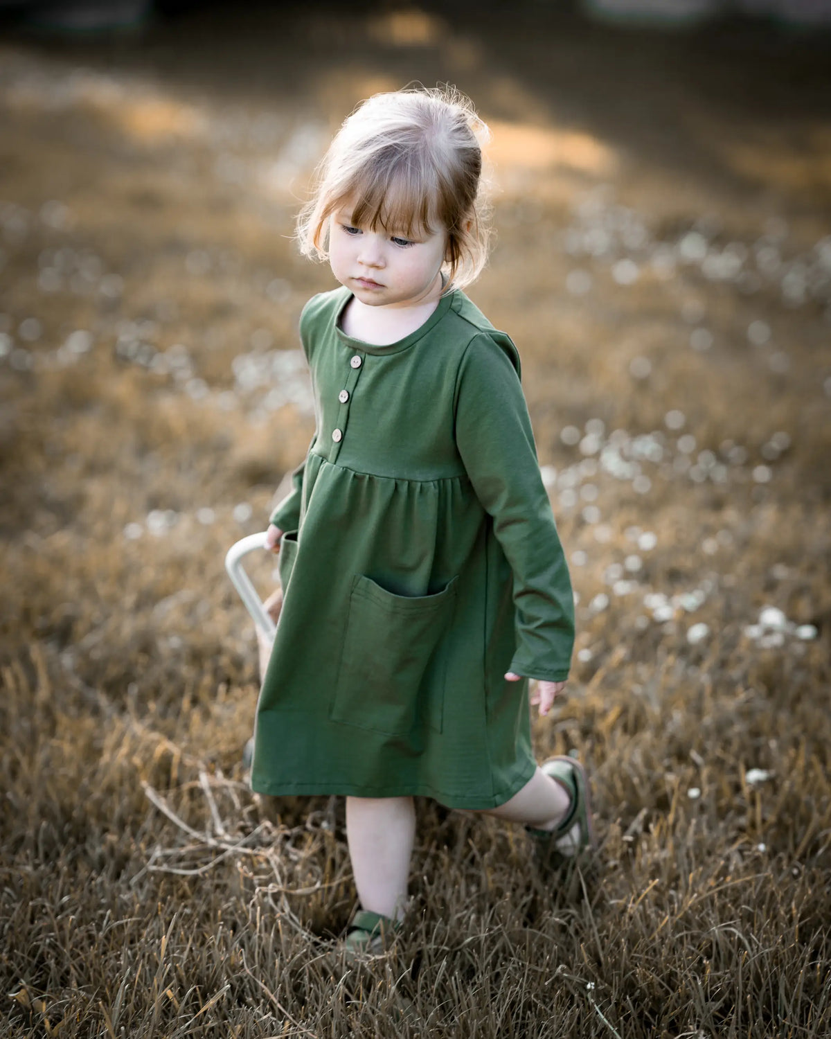 Mädchen Kinderkleid Organic Girls Dress Basickleid