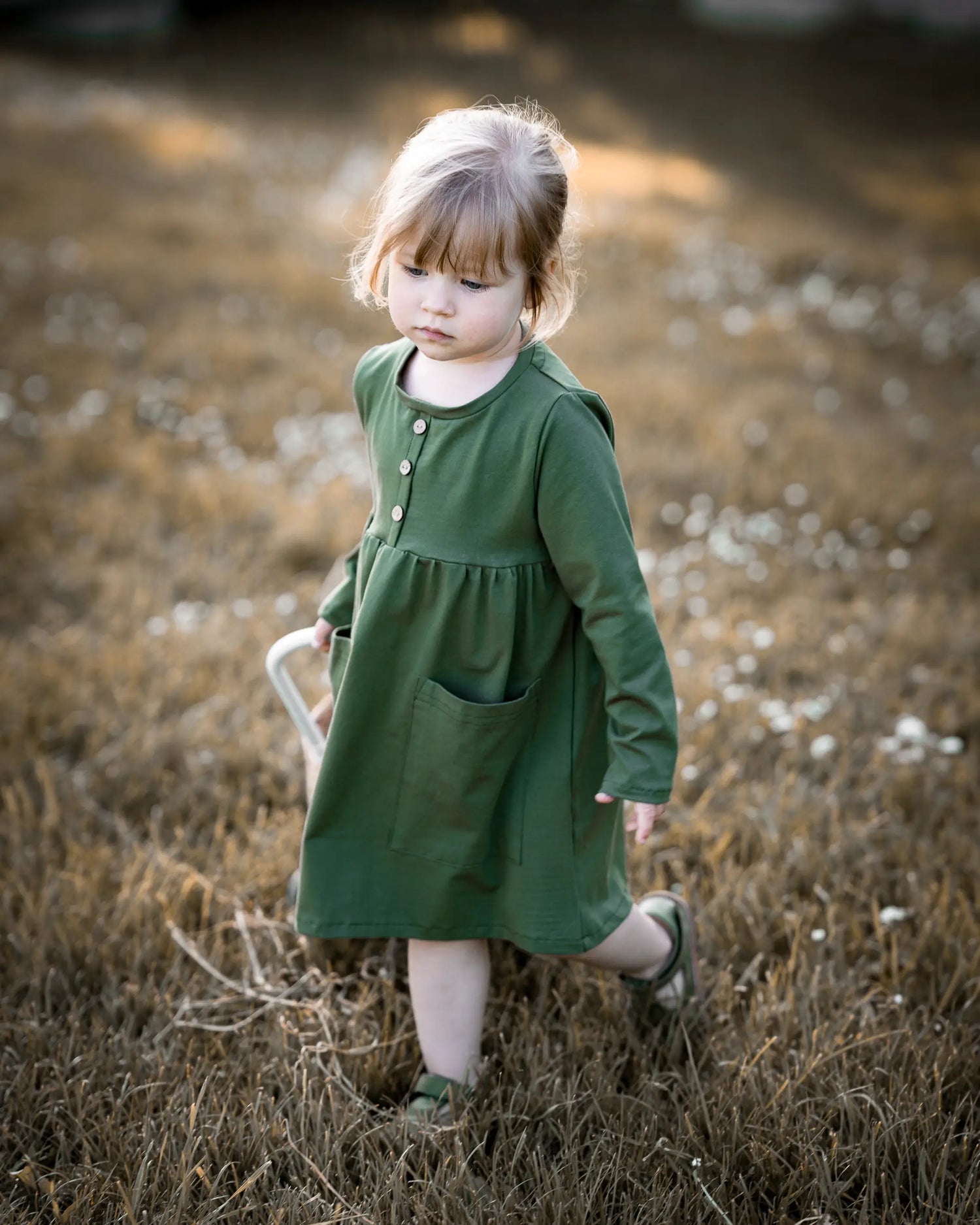 Mädchen Kinderkleid Organic Girls Dress Basickleid