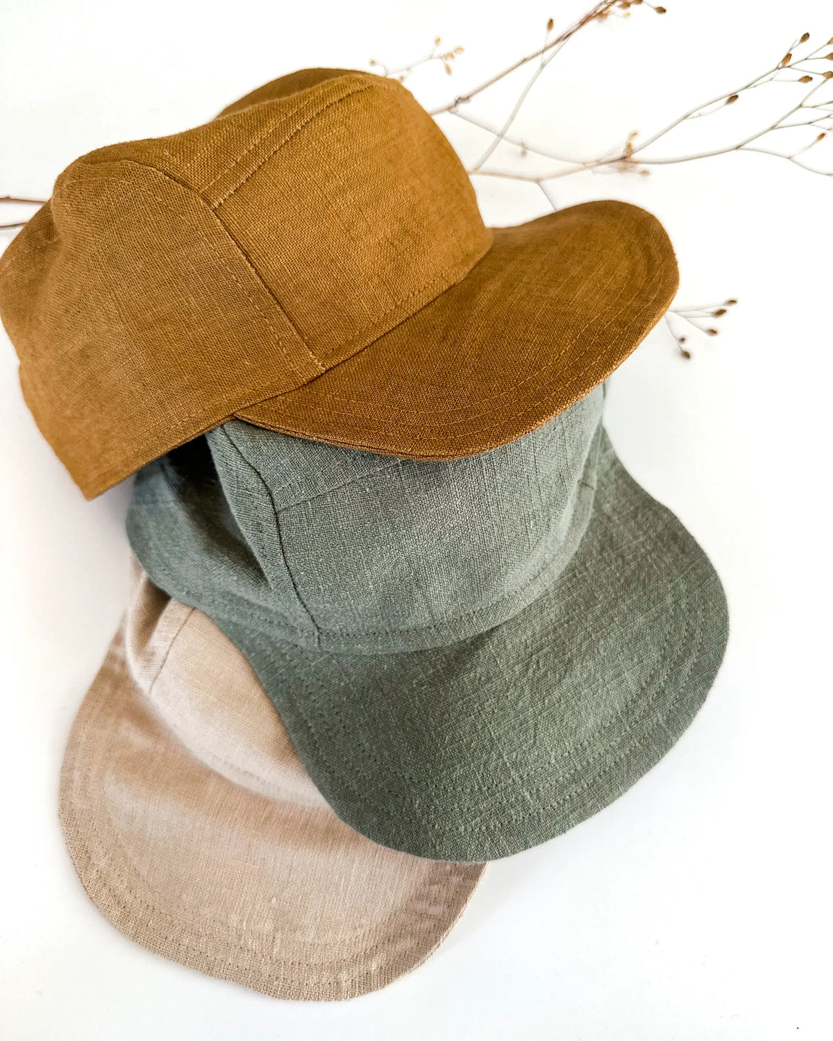 Baby- und Kinder Cap aus Leinen. cooles Basecap für Jungen und Mädchen