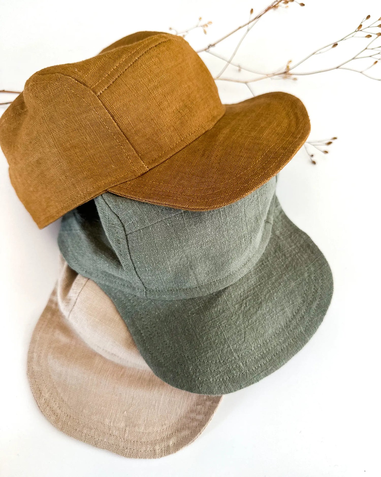 Baby- und Kinder Cap aus Leinen. cooles Basecap für Jungen und Mädchen
