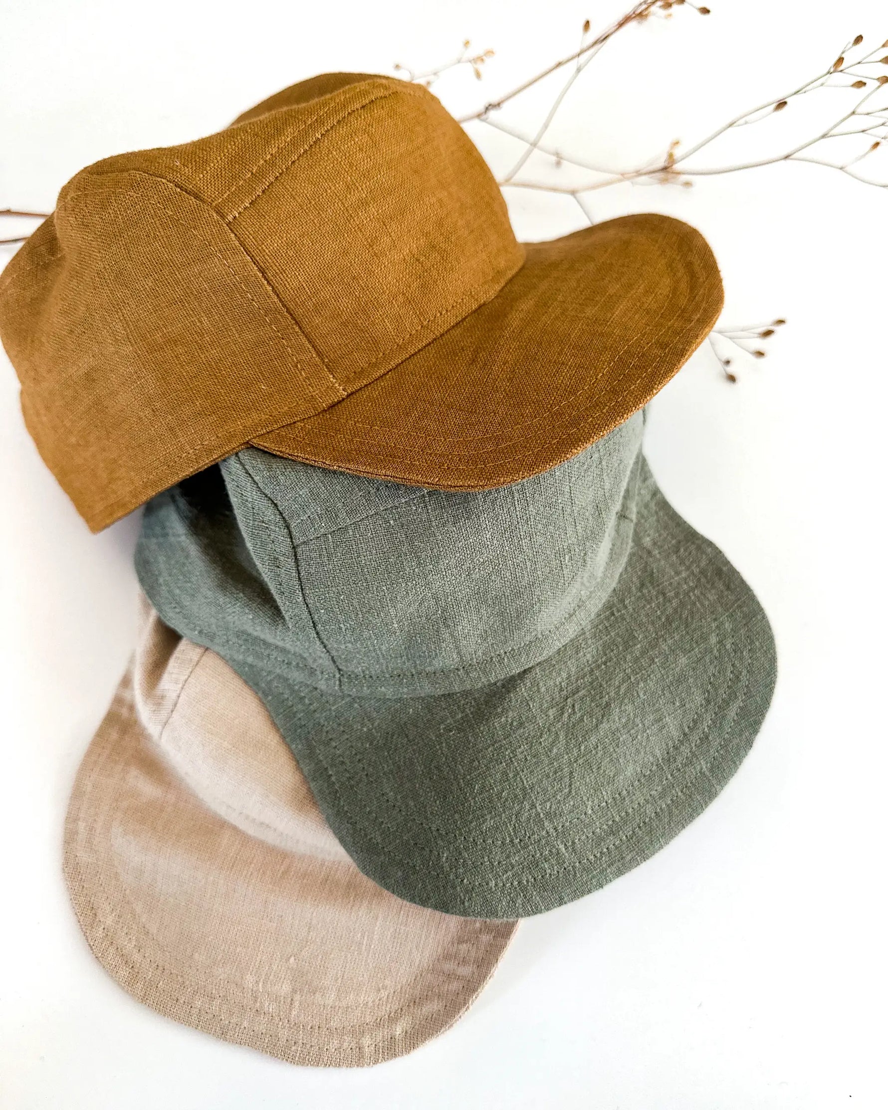 Baby- und Kinder Cap aus Leinen. cooles Basecap für Jungen und Mädchen