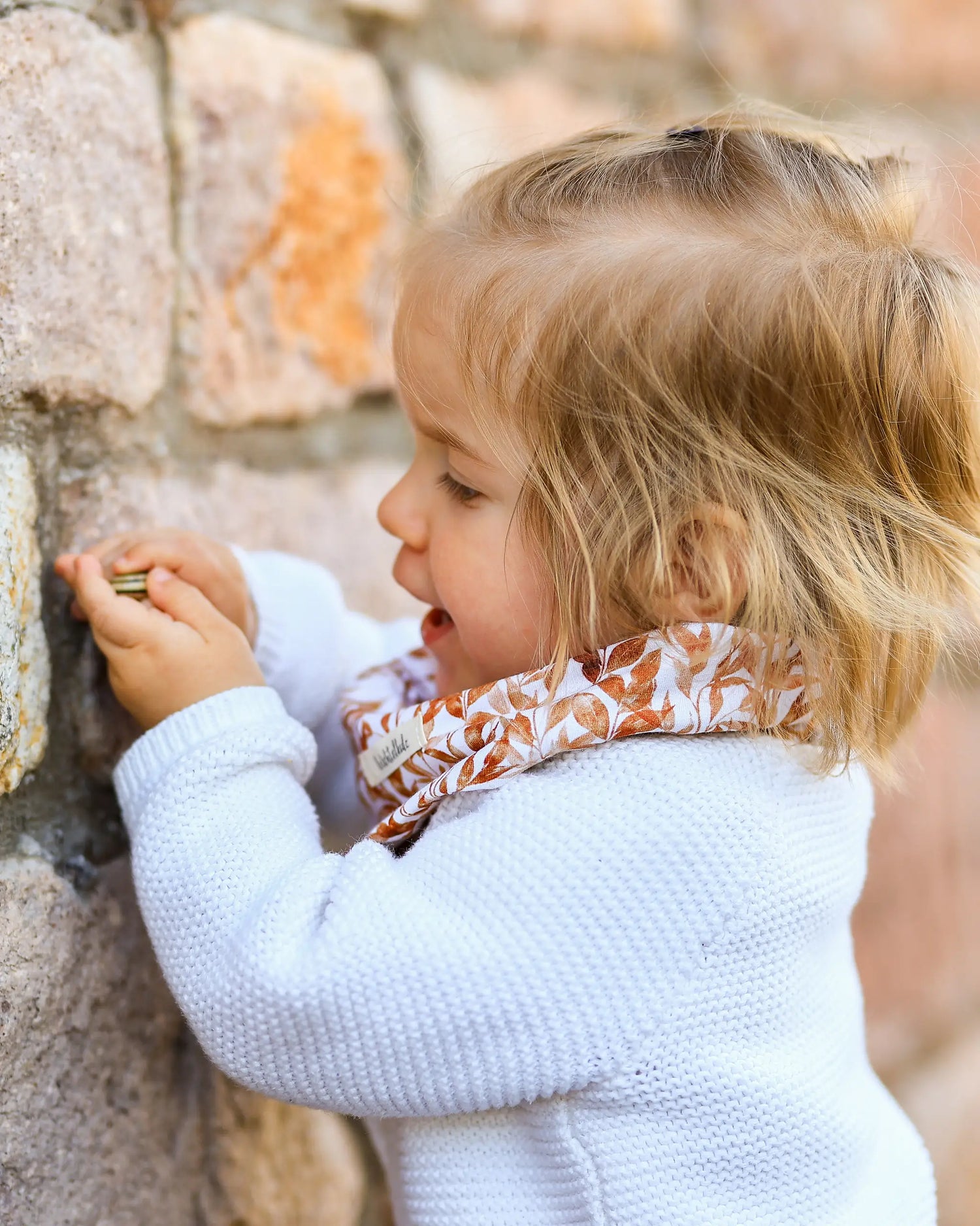 Kinder Schlupfschal aus atmungsaktiver Baumwolle, handgemacht, perfekt für den Alltag, Spielplatz und gemütliche Stunden zuhause