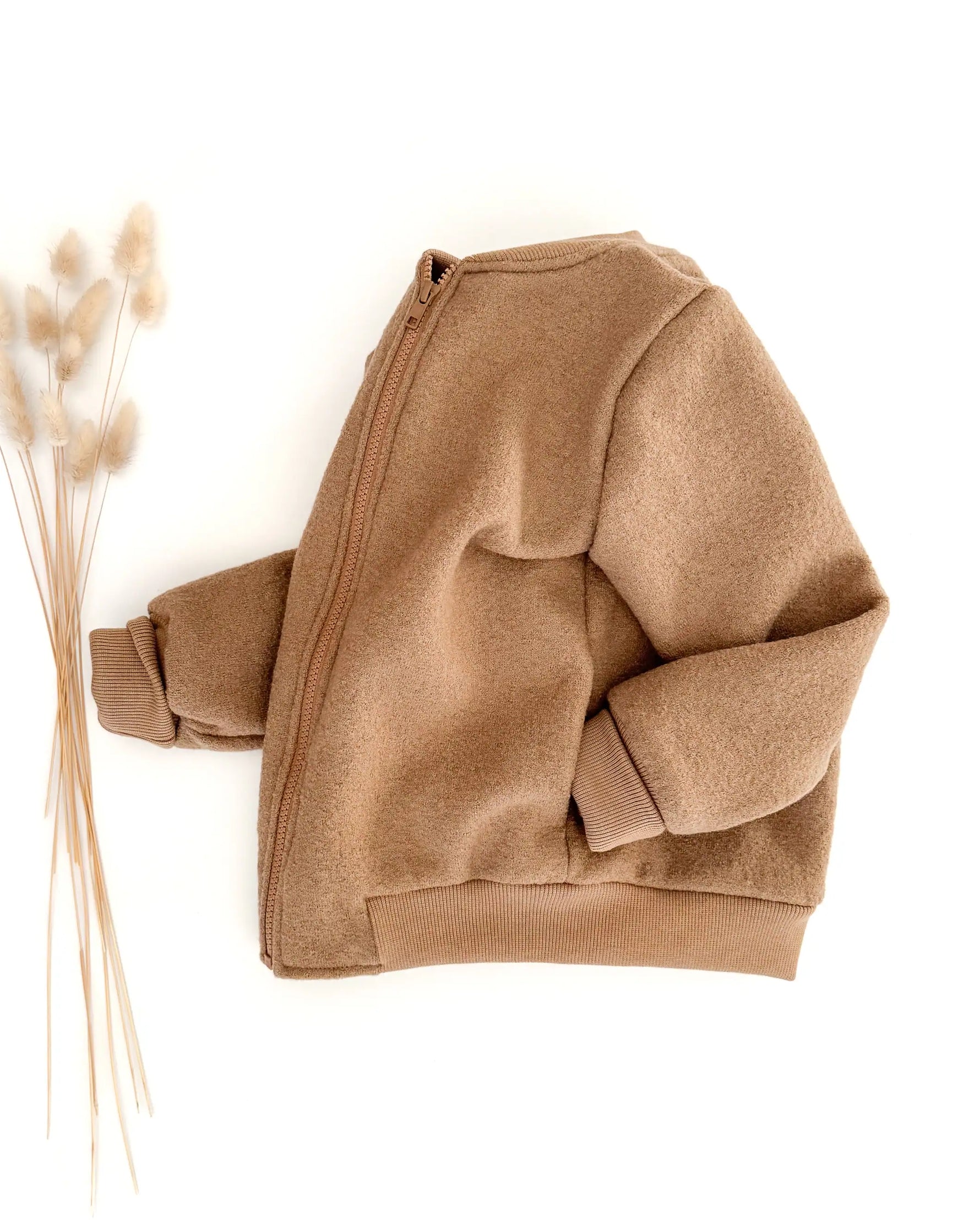 College Wollwalkjacke für Schulkinder und Kindergarten Kinder mit Reißverschluss und Taschen