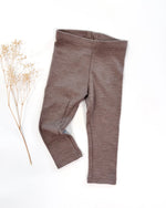 nachhaltige Baby und Kinderleggings aus mulesingfreier Merinowolle, unisex, langlebig, funktional und angenehm weich auf der Haut