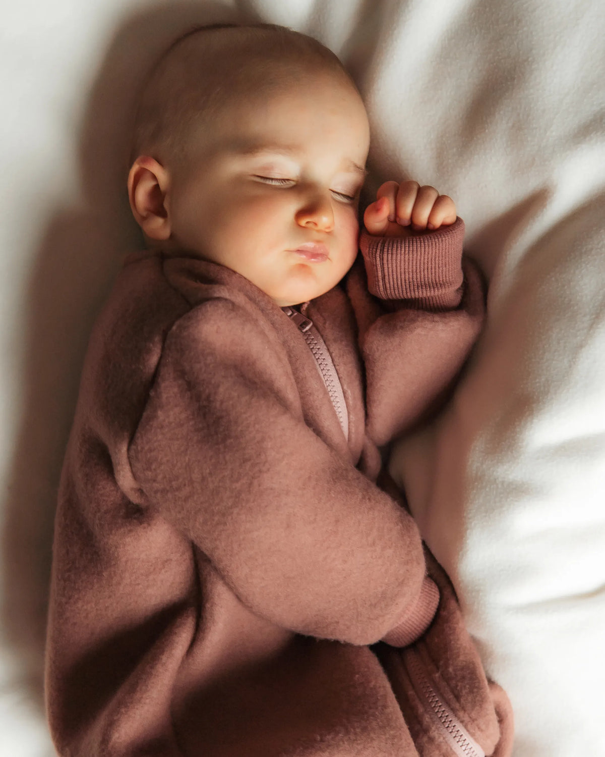Baby Winter Schlafsack aus Wollfleece (Bio Merinowolle)