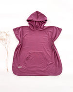 Weicher Kinder Strand poncho mit Kapuze mit hohem UV Schutz - geprüft und zertifiziert in der Farbe Mauve