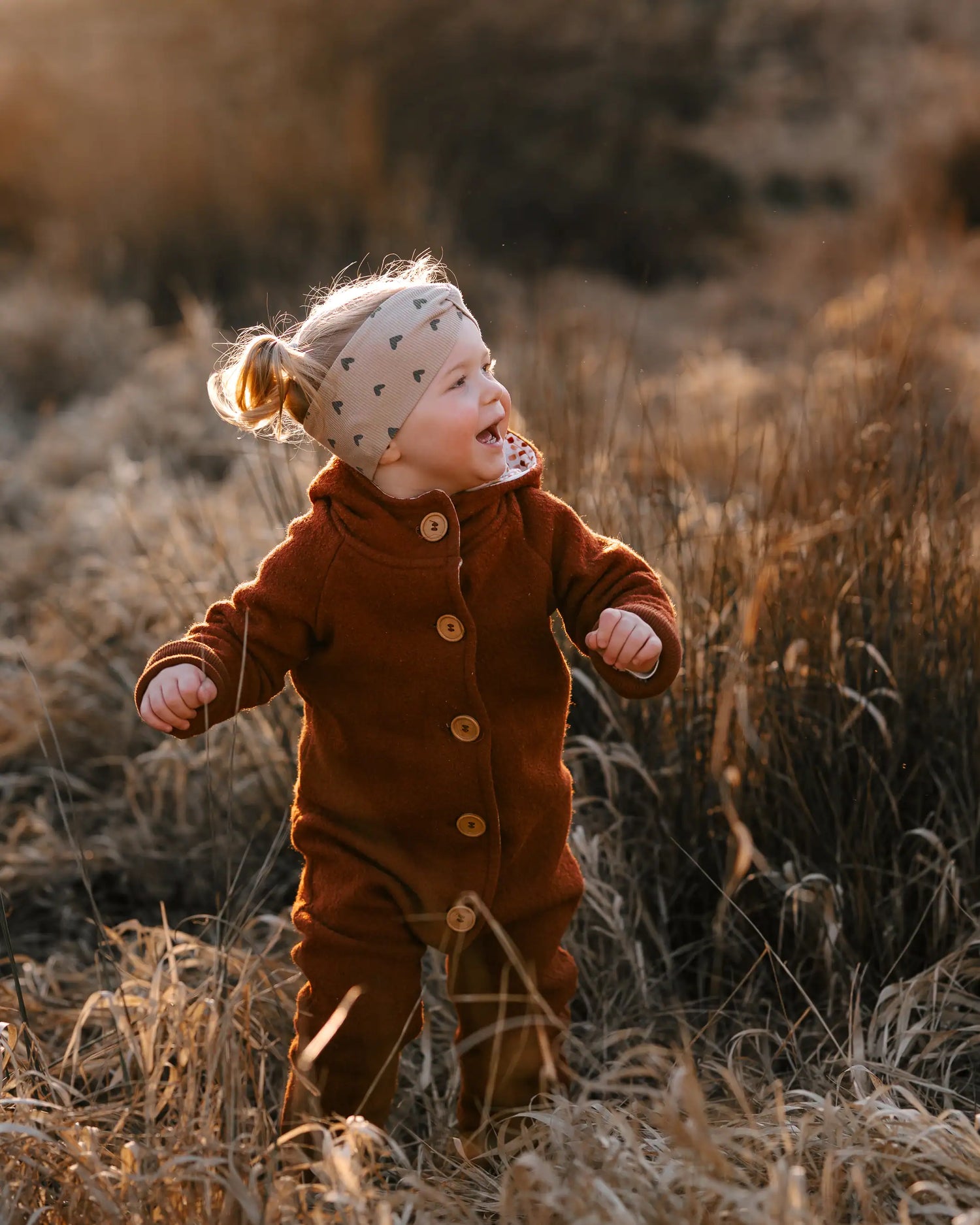 Wollwalk Overall mit Knöpfen