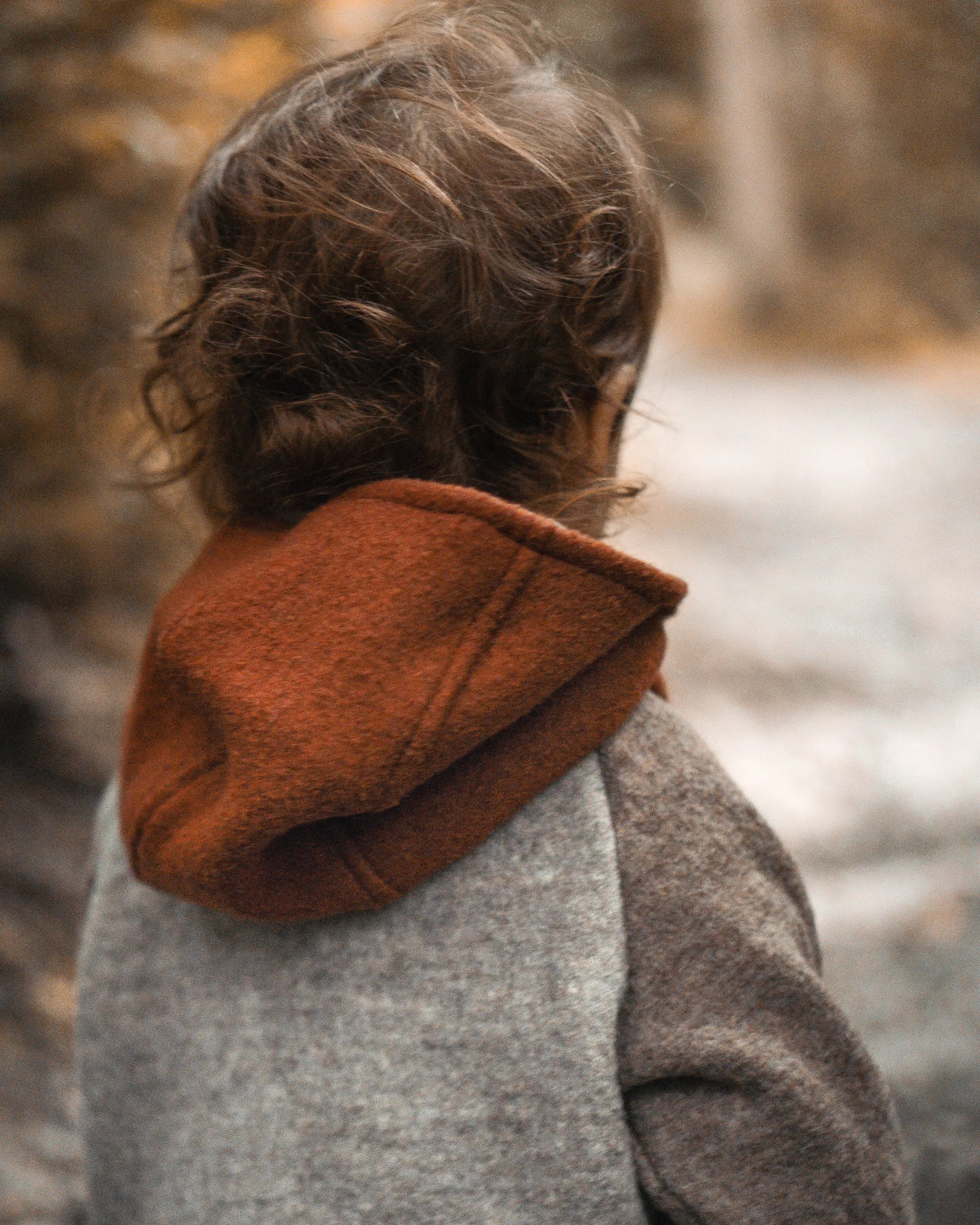 Coulorblock Wollwalk Jacke für Kinder und Babys für Herbst, Winter und Frühling