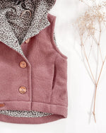 Walkweste Kinder Baby Gilet kids vest Wollwalk Schurwolle handmade in Germany