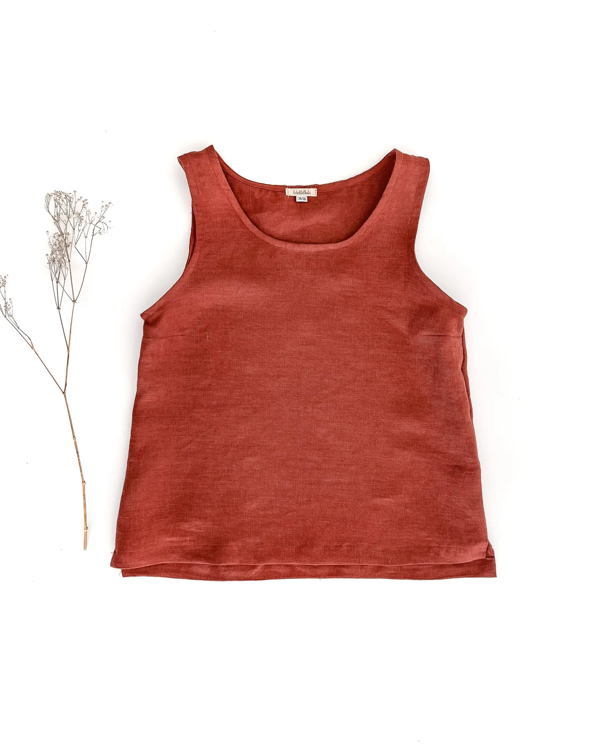 Damen ärmelloses Leinen Top als atmungsaktives Sommershirt für Frauen