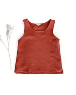 Damen ärmelloses Leinen Top als atmungsaktives Sommershirt für Frauen