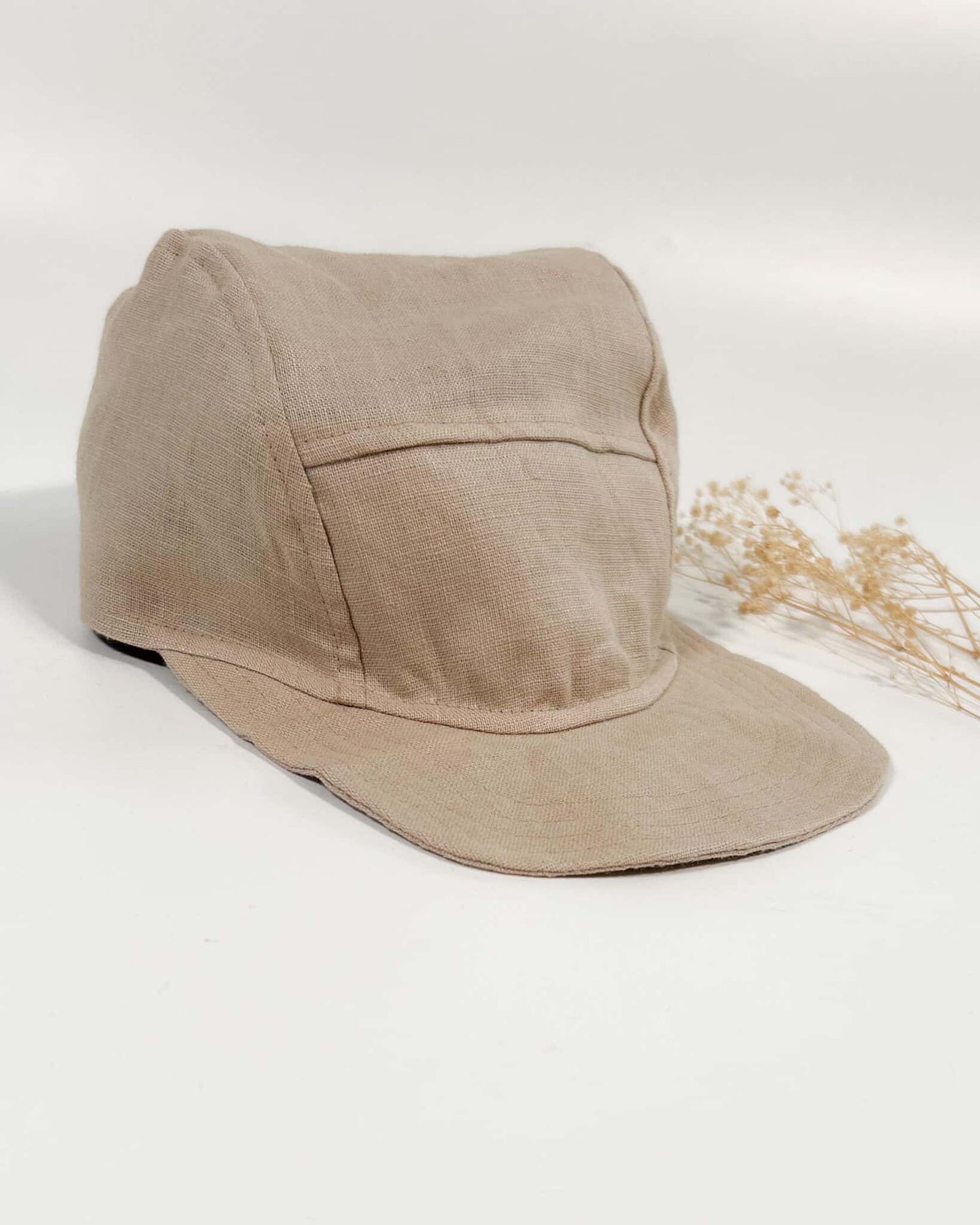 Sofortkauf: Kinder Cap aus Leinen in Sand, Gr. 54-56