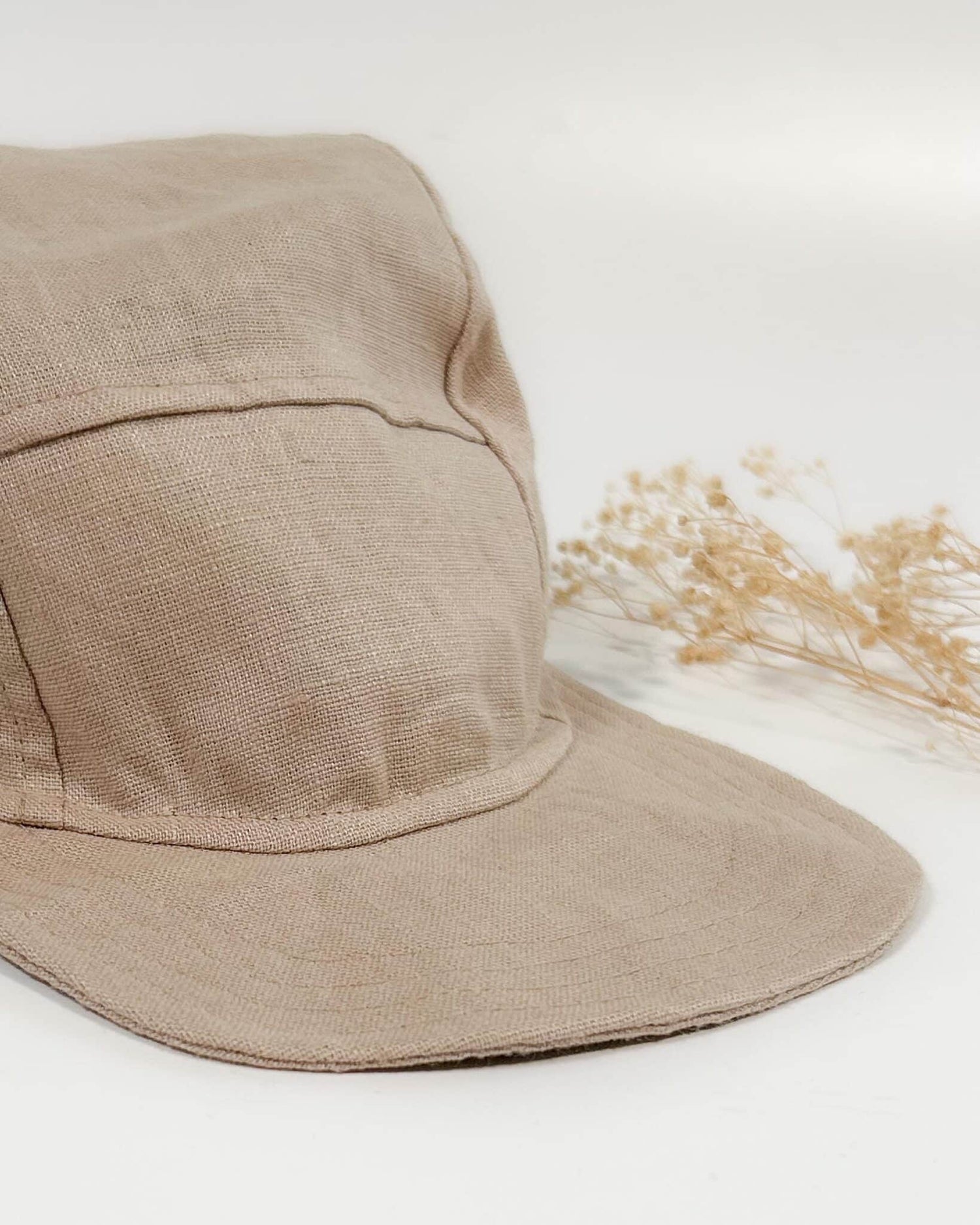 Sofortkauf: Kinder Cap aus Leinen in Sand, Gr. 54-56