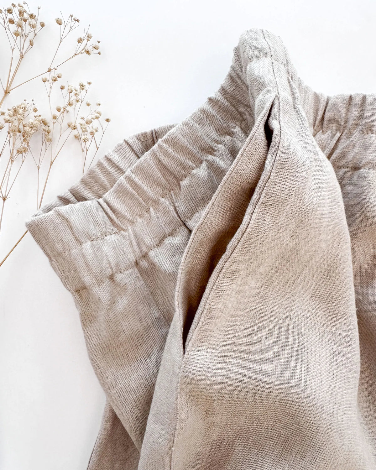 Sofortkauf: Damen Culotte mit Taschen in Sand, Gr. S(34/36)