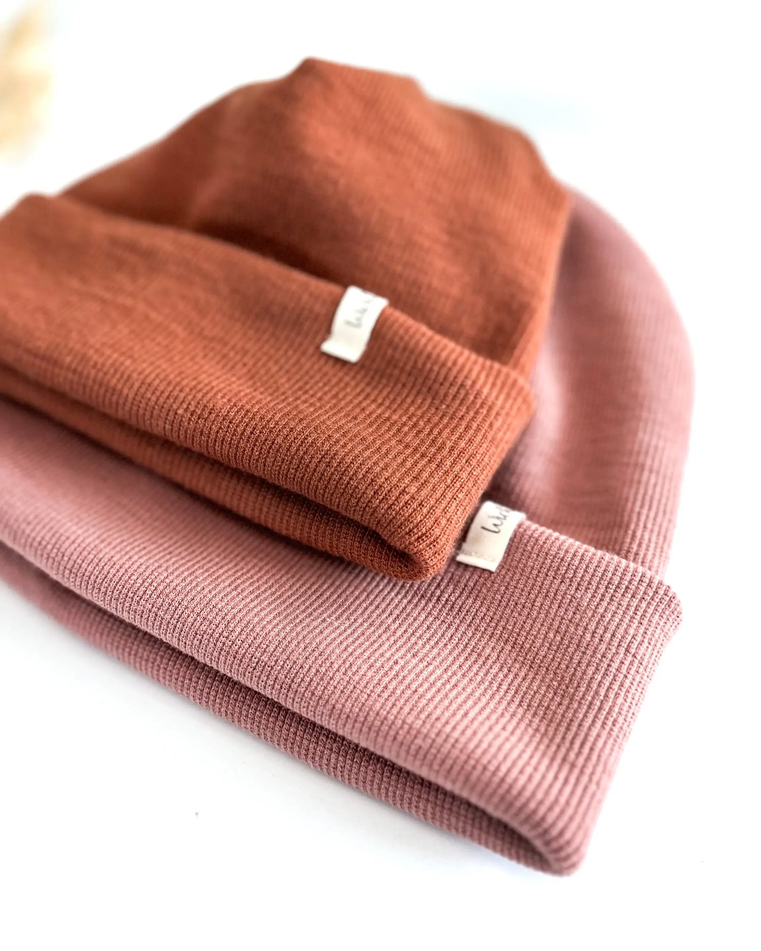 gestrickte Bio Merino Beanie für Damen, Kinder und Babys