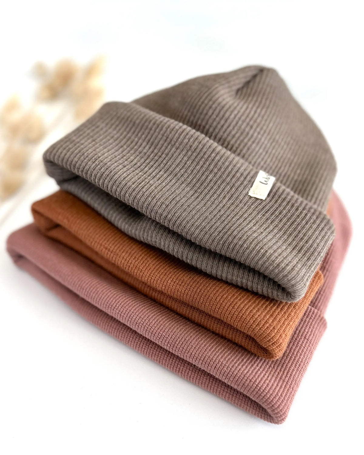 Bio Merino Strick Beanie für Damen, Kinder und Babys