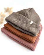 Bio Merino Strick Beanie für Damen, Kinder und Babys
