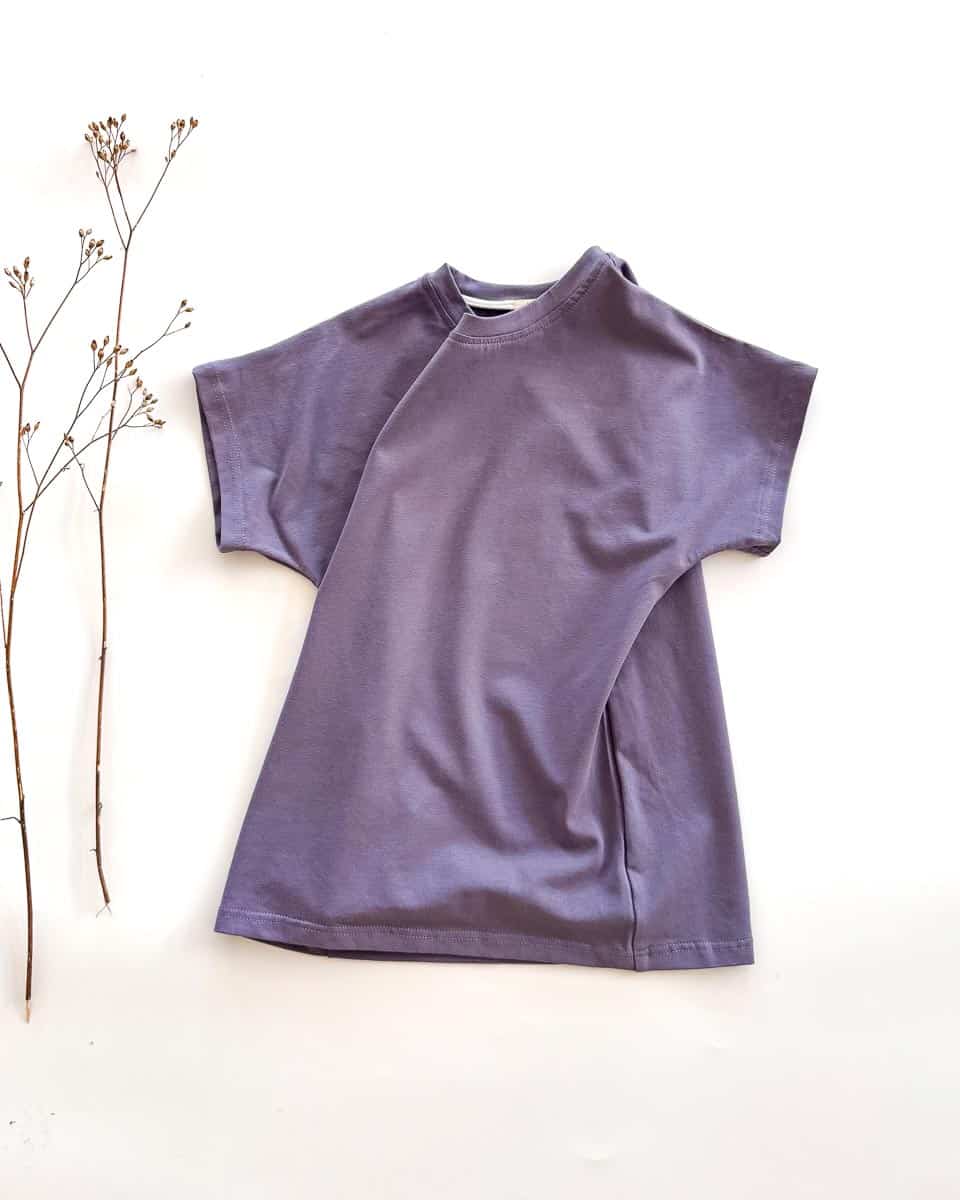 Sofortkauf: T-Shirt aus Bio-Baumwolljersey Altrosa, Gr. 122/128
