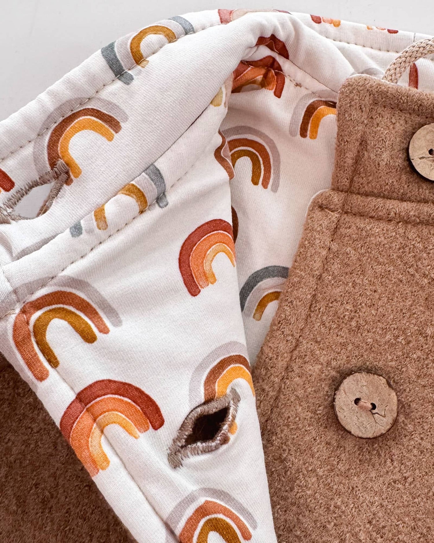 Sofortkauf: Walkweste mit Reißverschluss in Camel/Brownbow, Gr. 74/80