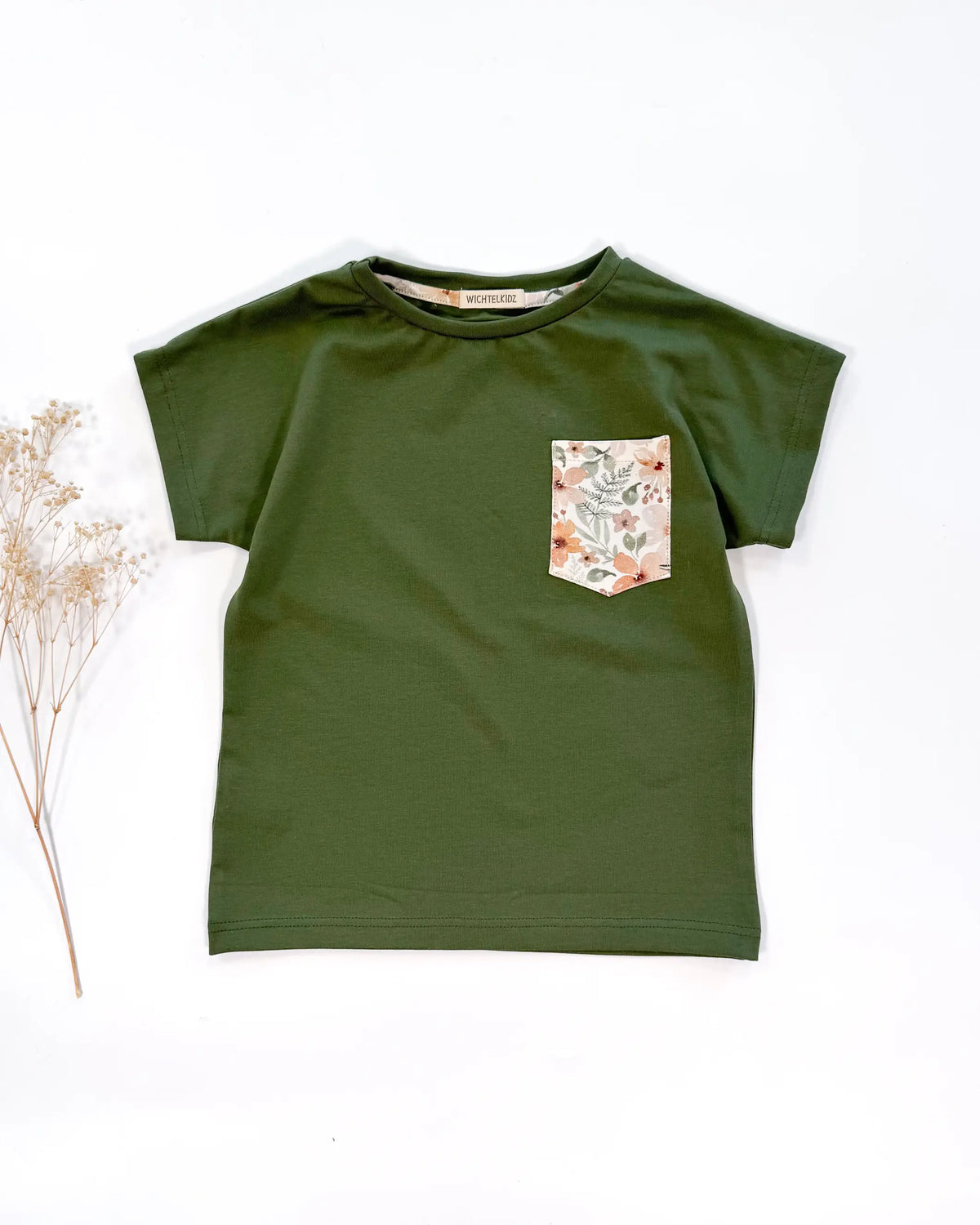 Lockeres Baumwollshirt für Kinder mit Brusttasche
