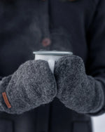 damen walkhandschuh Fäustling Handschuhe Wollwalk schhurwolle