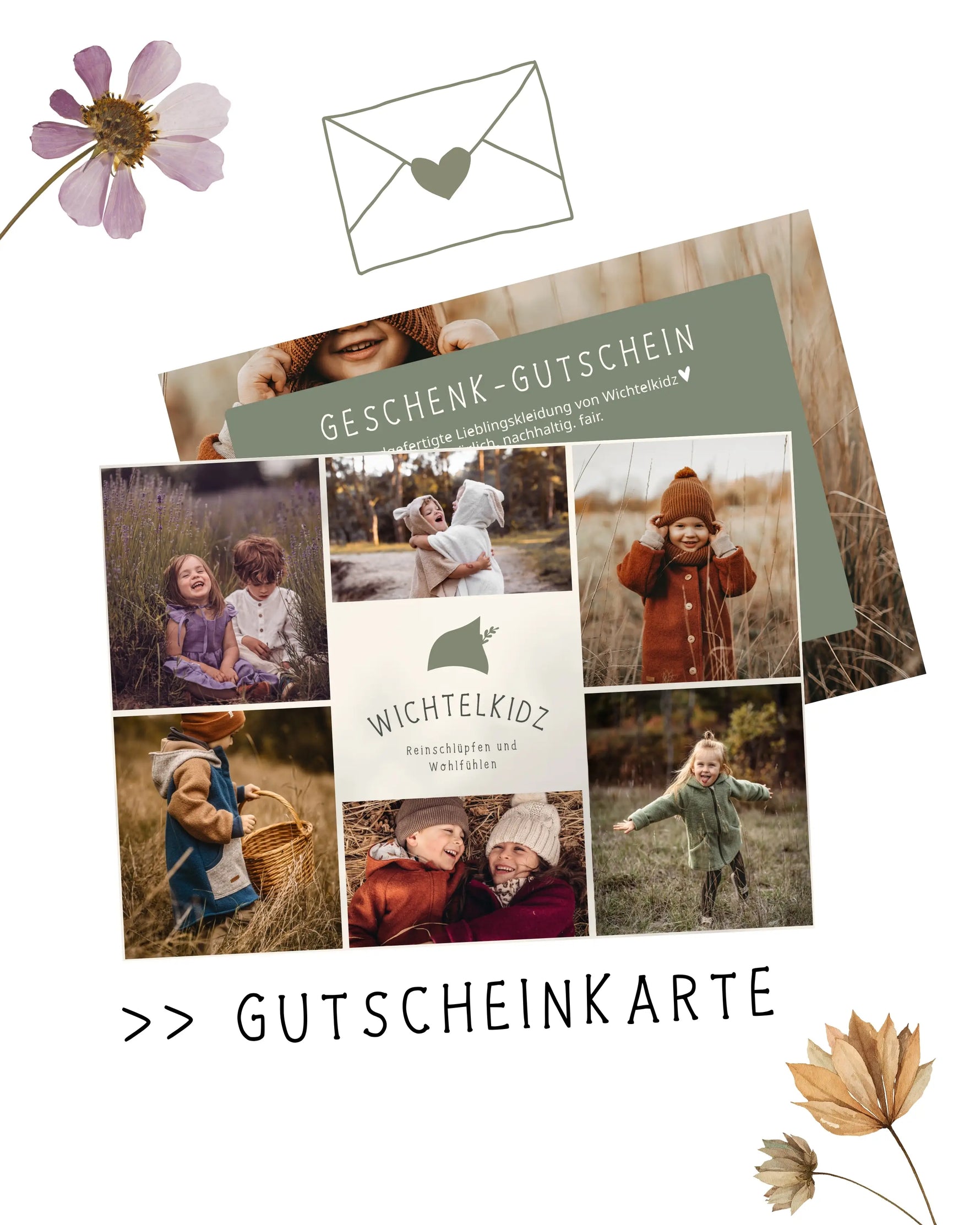 Wichtelkidz Geschenk Gutschein Coupon  - digital per Email zum selbst Ausdrucken oder als hochwertige Gutscheinkarte per Post