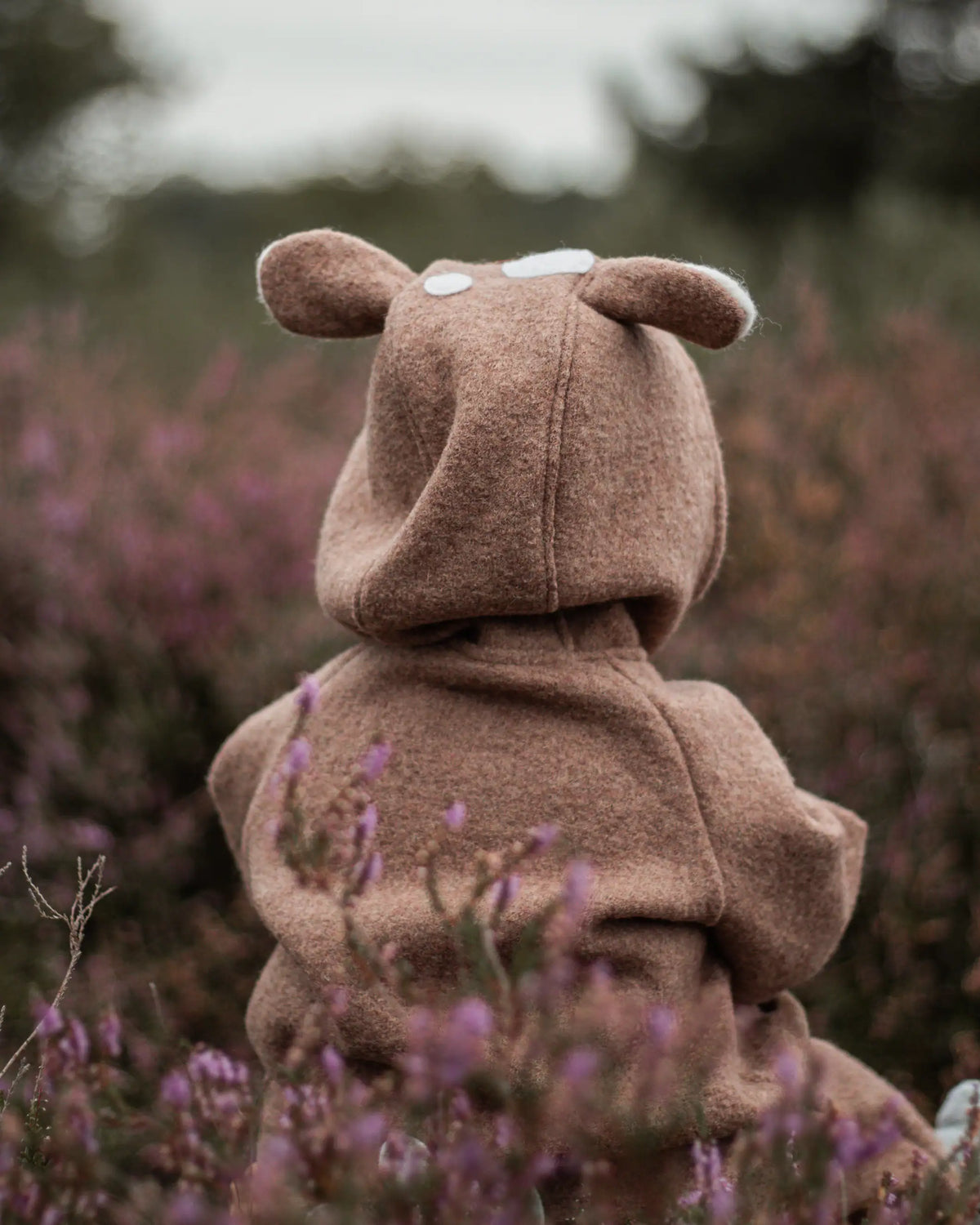 Walkoverall Walkanzug Reh Bambi Overall für Babys und Kinder mit Rehohren und Rehpunkten