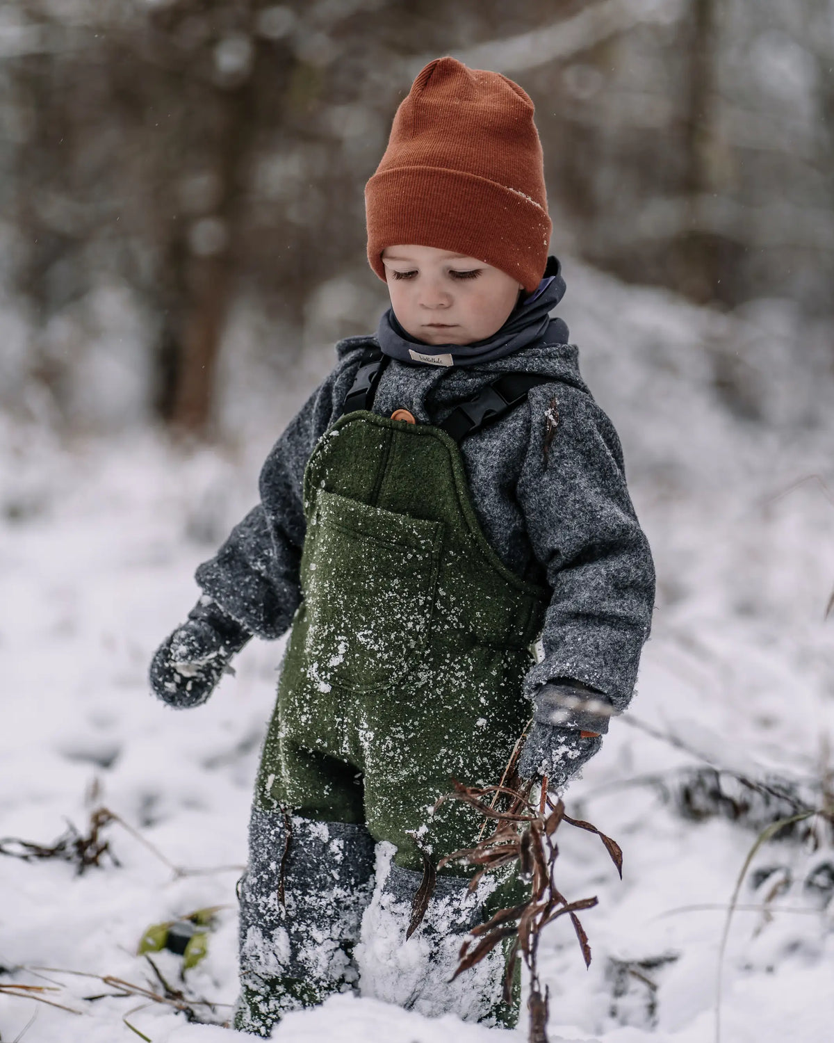 warme Kinder Wintermütze aus Merinowolle - Hipster Beanie für Kinder und Babys
