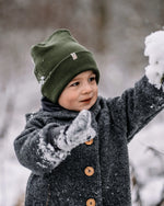 Wollmütze aus Merinowolle für Babys und Kinder für Herbst, Winter und Frühling. Hält auch bei Schnee wohlig warm