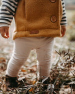 Walkweste Kinder Baby Gilet kids vest Wollwalk Schurwolle mit Knöpfen