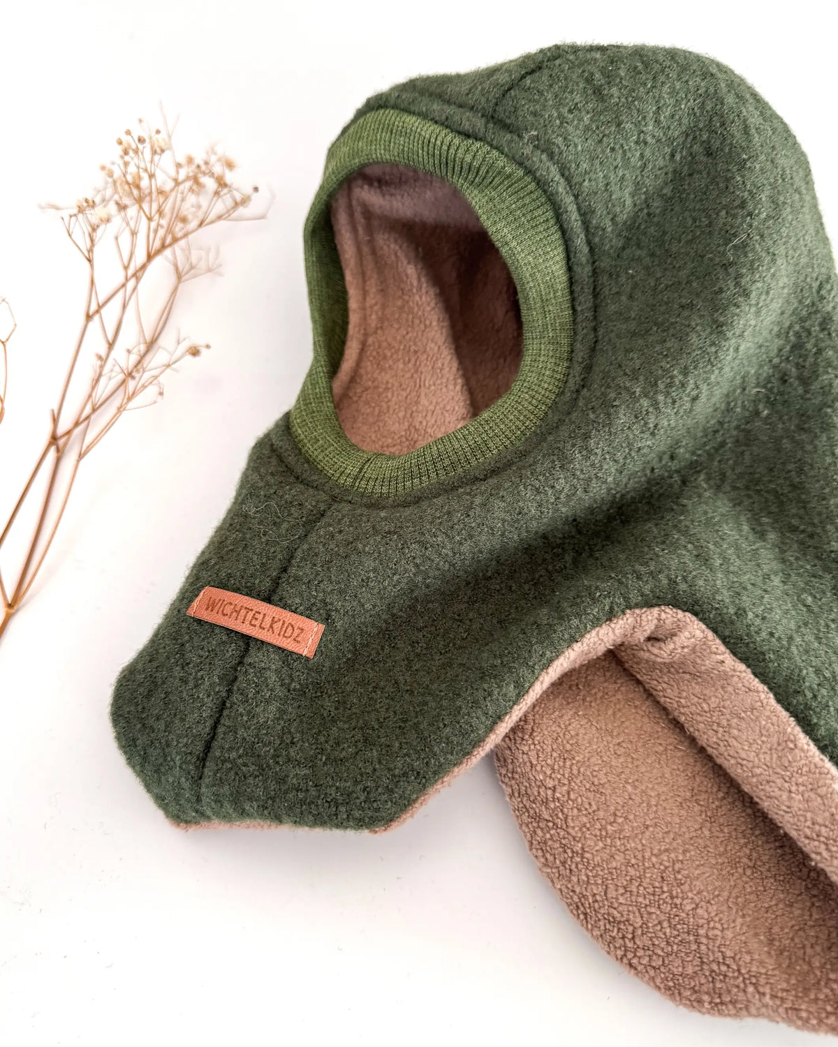 Balaklava für Kinder und Babys  mit weichem Innenfutter aus Bio-Baumwolle oder Merinowolle, kuschelig warm und angenehm auf der Haut