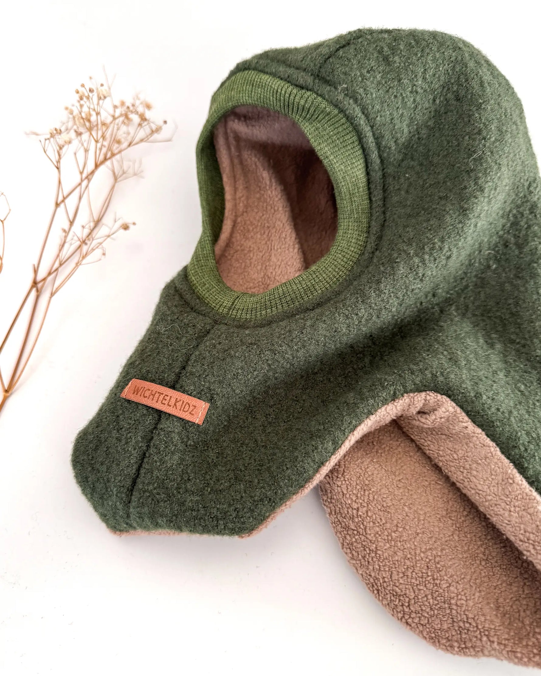 Balaklava für Kinder und Babys  mit weichem Innenfutter aus Bio-Baumwolle oder Merinowolle, kuschelig warm und angenehm auf der Haut